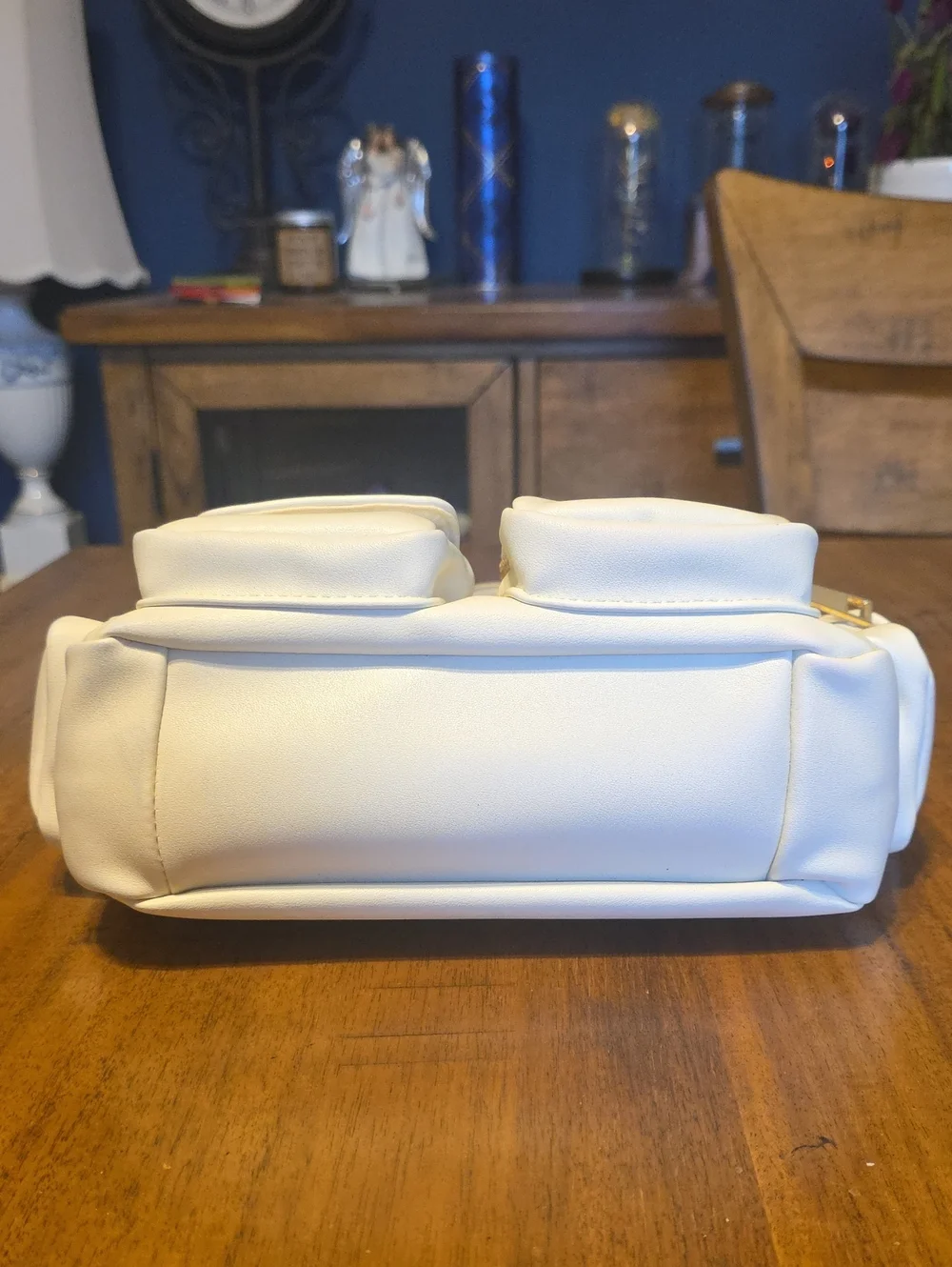 Forever 21 NWT Cream Multi-Pocket Shoulder Bag